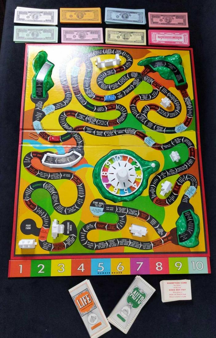 Vintage Milton Bradley The Game of Life Board Game: Vintage Milton Bradley The Game of Life Board Game was 'heartily endorsed' by Art Linkletter. From 1960 and is Complete! Comes with everything needed to play the famous "Game Of Life". Game board and 