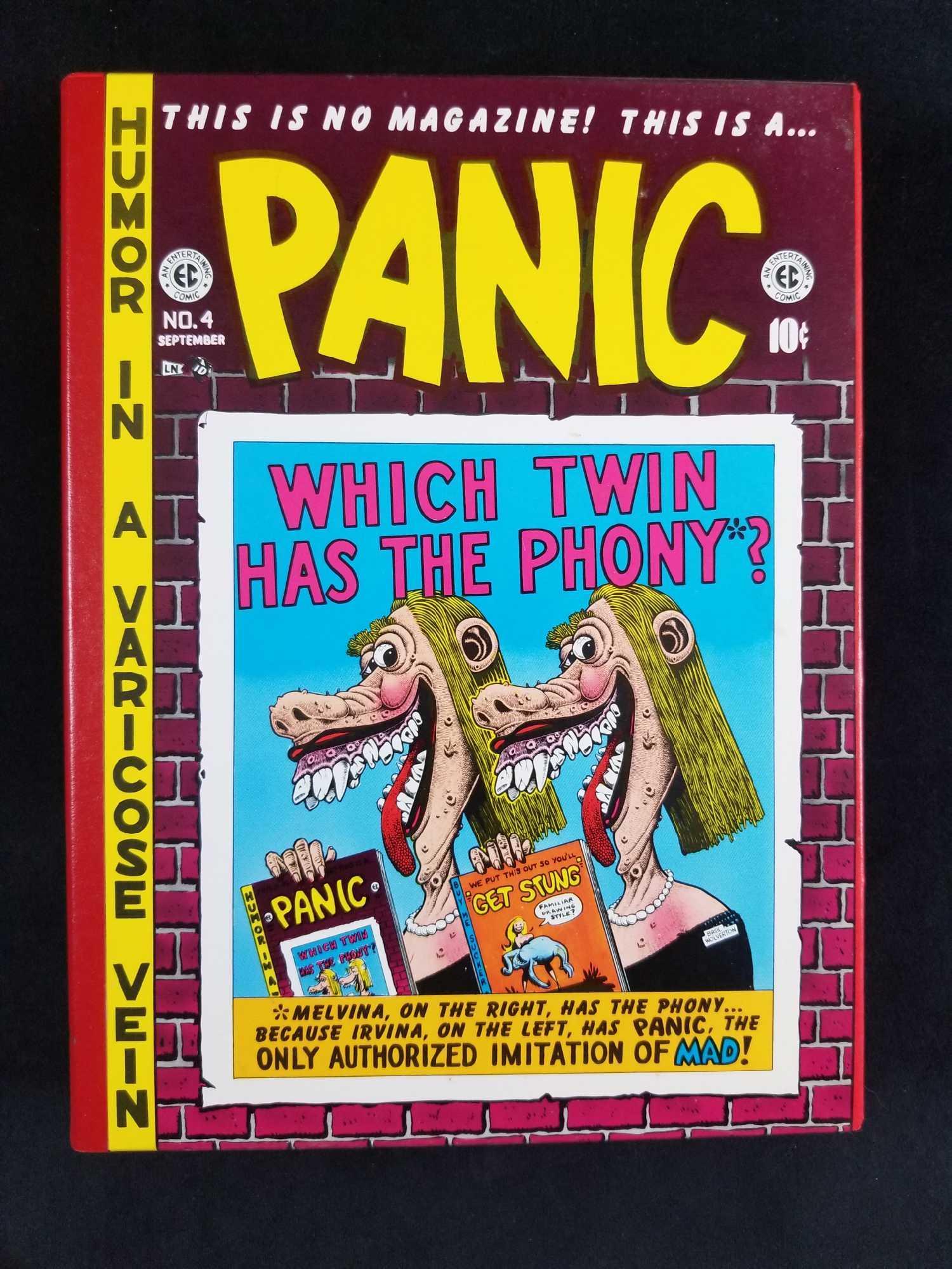 The Full 12 Issue Collection of Panic Is On The Attack: Panic is on the attack! This full collection- volumes 1 and 2 reprints the complete 12 issues of the madcap classic in glorious remastered color and assembles satires supreme from the splendid savvy o