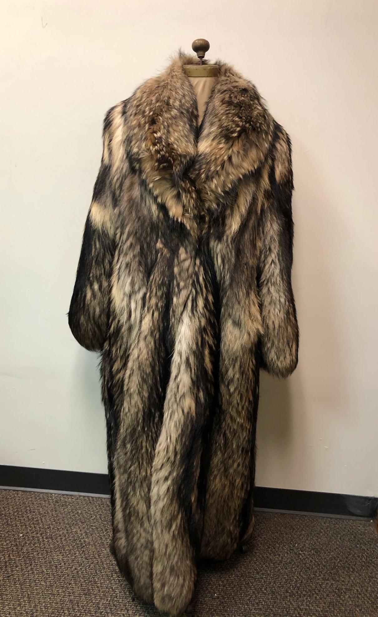 Tanuki Fur Coat Full Length (1 of 6)