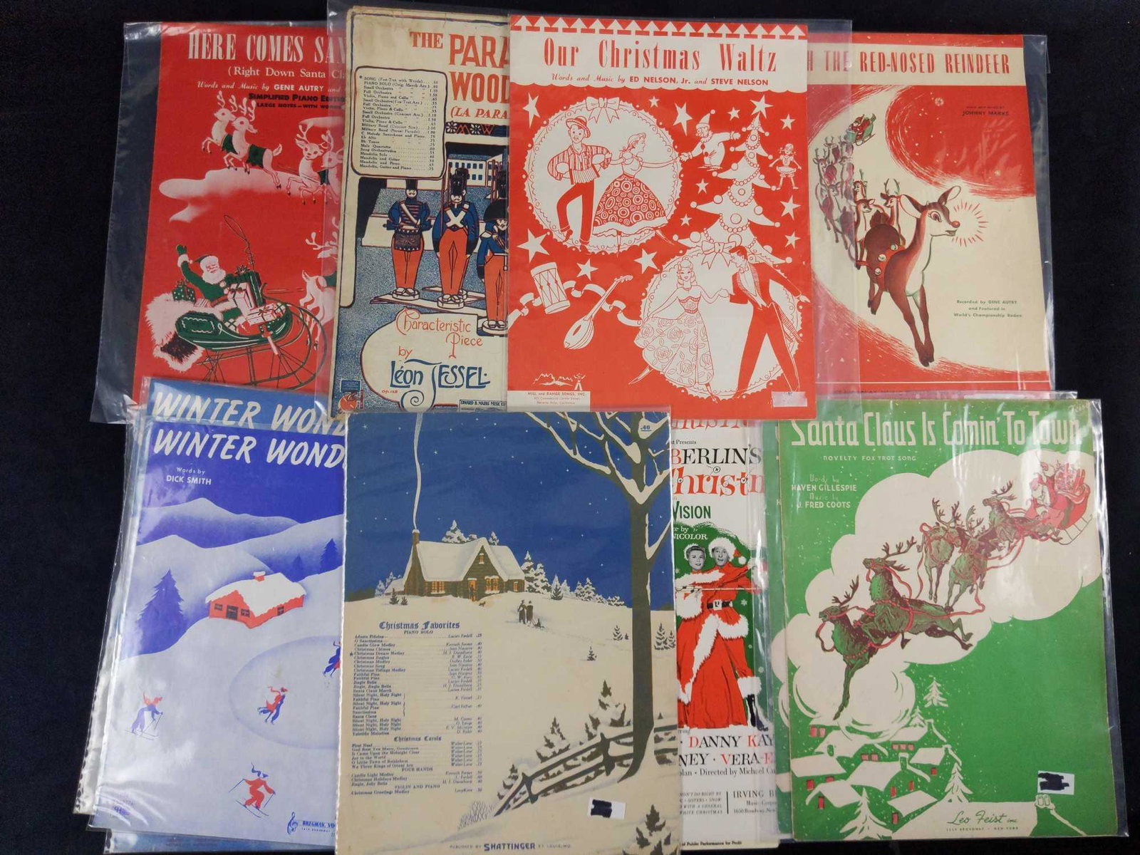 12 Vintage Christmas Sheet Music Holiday Rudolph: Vintage Christmas Sheet Music that includes: (1) Rudolph The Red-Nosed Reindeer by Johnny Marks. Published by St Nicholas Music Publishing Co in 1949. (3) Winter Wonderland By Dick Smith And Felix Ber