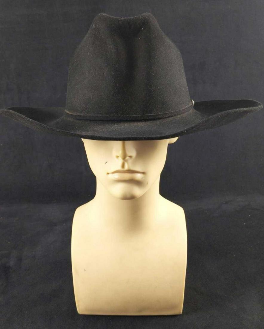 John B Stetson Cowboy Hat Beaver Felt XXX S 7 1/4: Here is a vintage John B Stetson Cowboy Hat made with 4 x Beaver Felt. Size 7 1/4". Hat is approx 14" x 16" x 7". The hat is in good, vintage condition that needs a good cleaning, even professionally 