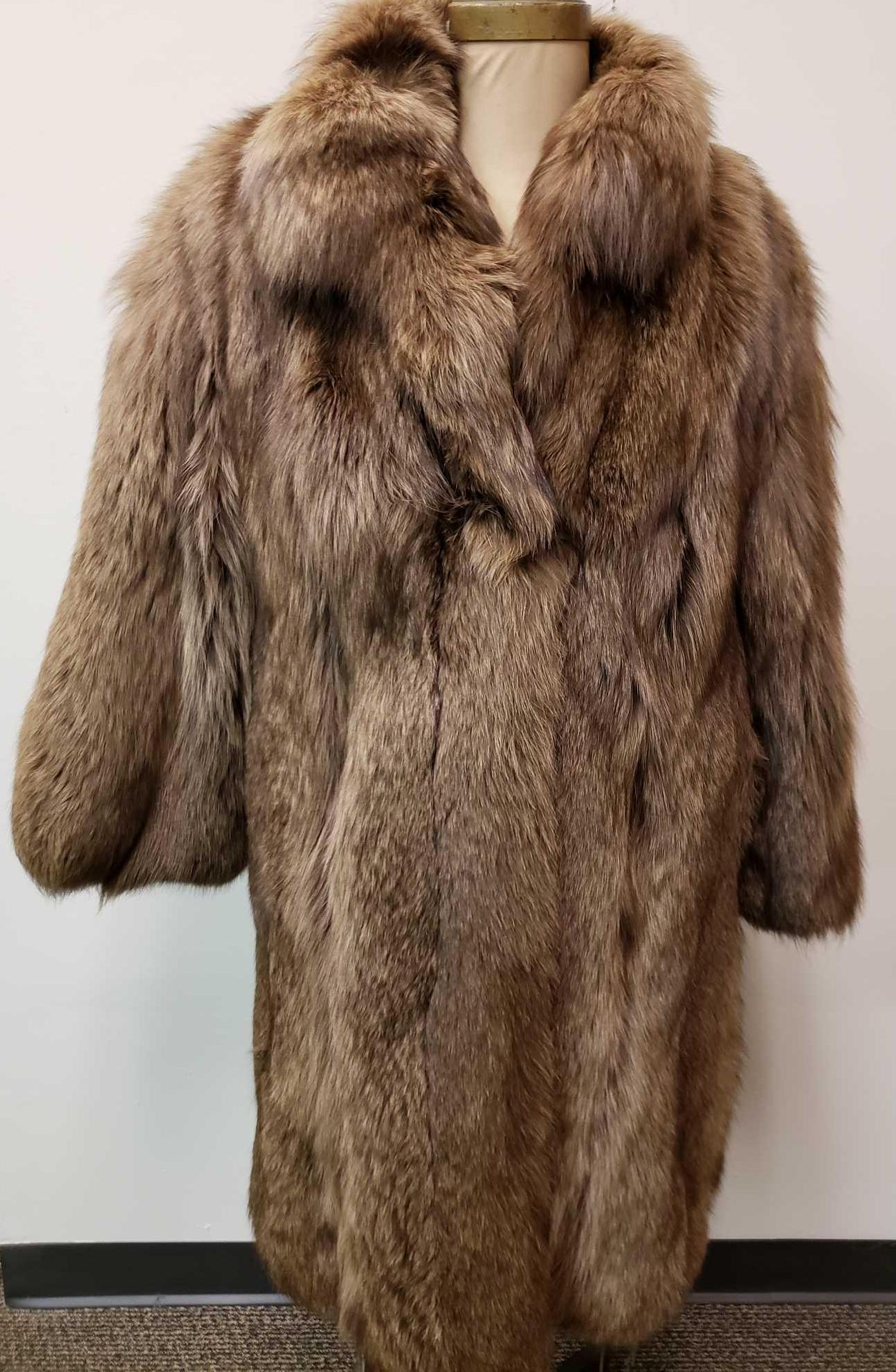 Made in Canada Mid Length Fox Fur Coat (1 of 6)