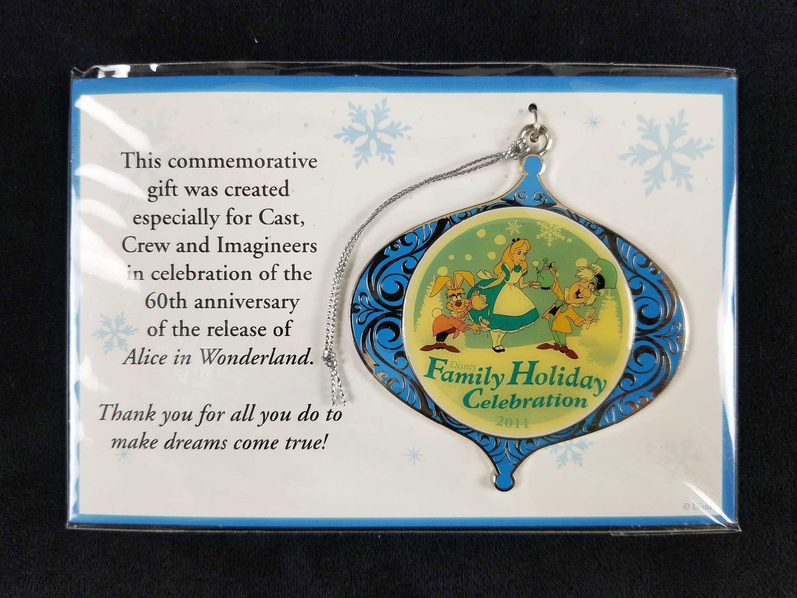 A Lot Of 12 Alice In Wonderland Disney Christmas Family: A Lot Of 12 Alice In Wonderland Disney Christmas Family Celebration Holiday 2011 This commemorative gift was created especially for Cast Crew and Imagineers in celebration of the 60th anniversary of t