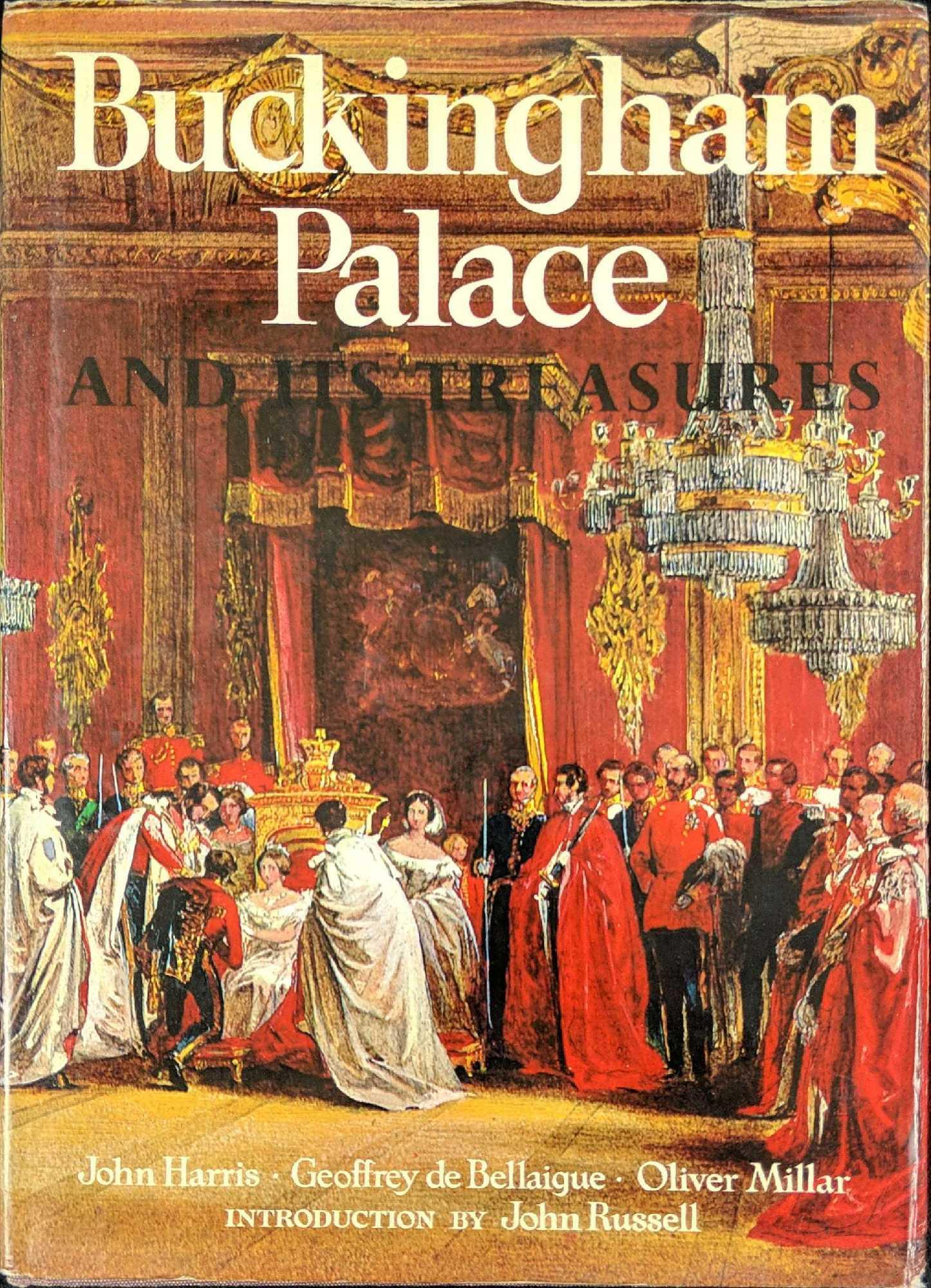 Buckingham Palace And Its Treasures Hardcover Book: Buckingham Palace And Its Treasures Hardcover Book By John Harris, Geoffrey de Bellaique, And Oliver Millar. Published by The Viking Press in 1968. The book is in good, vintage condition with some she