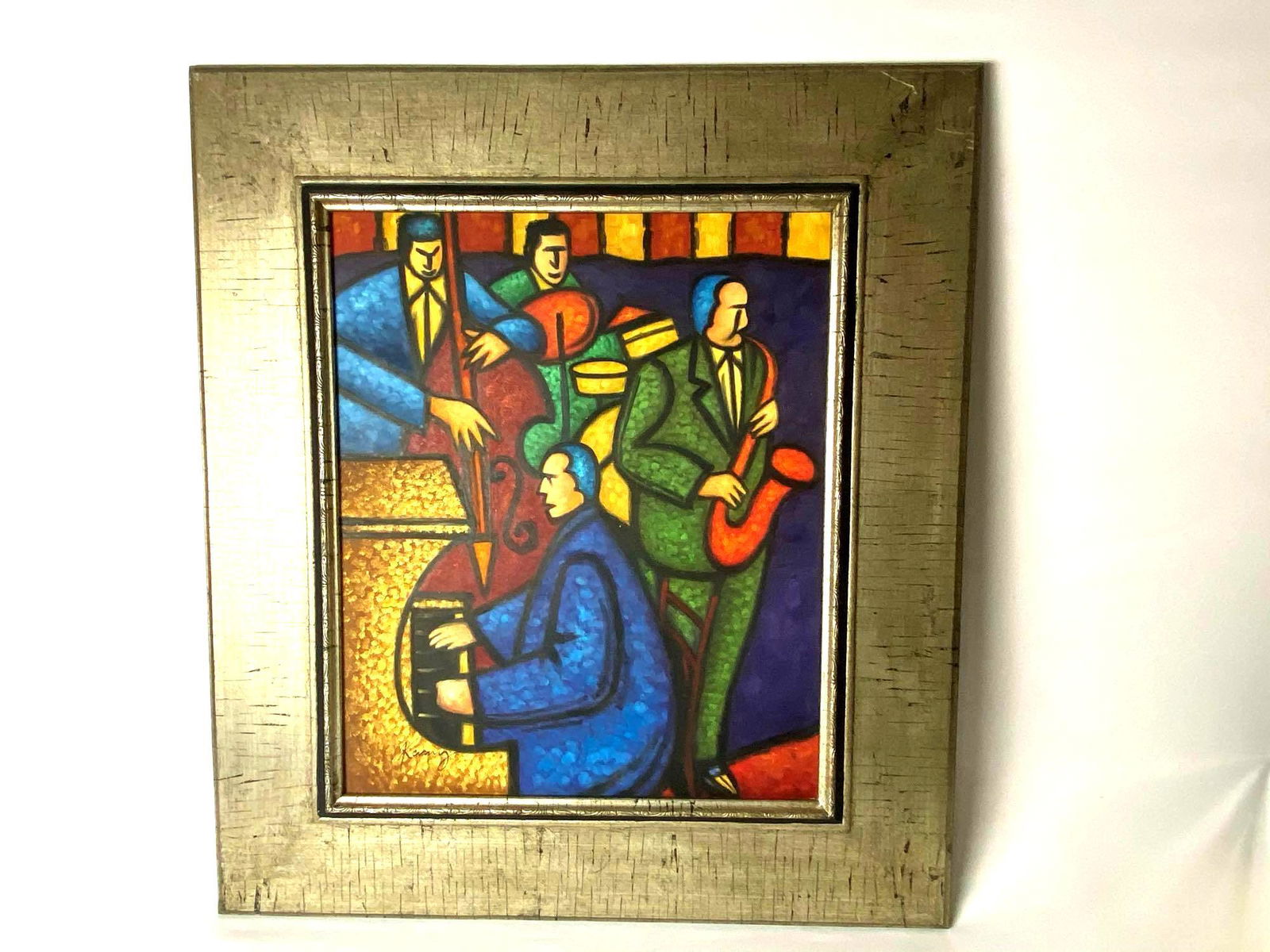 Contemporary Original Signed Oil On Canvas Abstract (1 of 6)