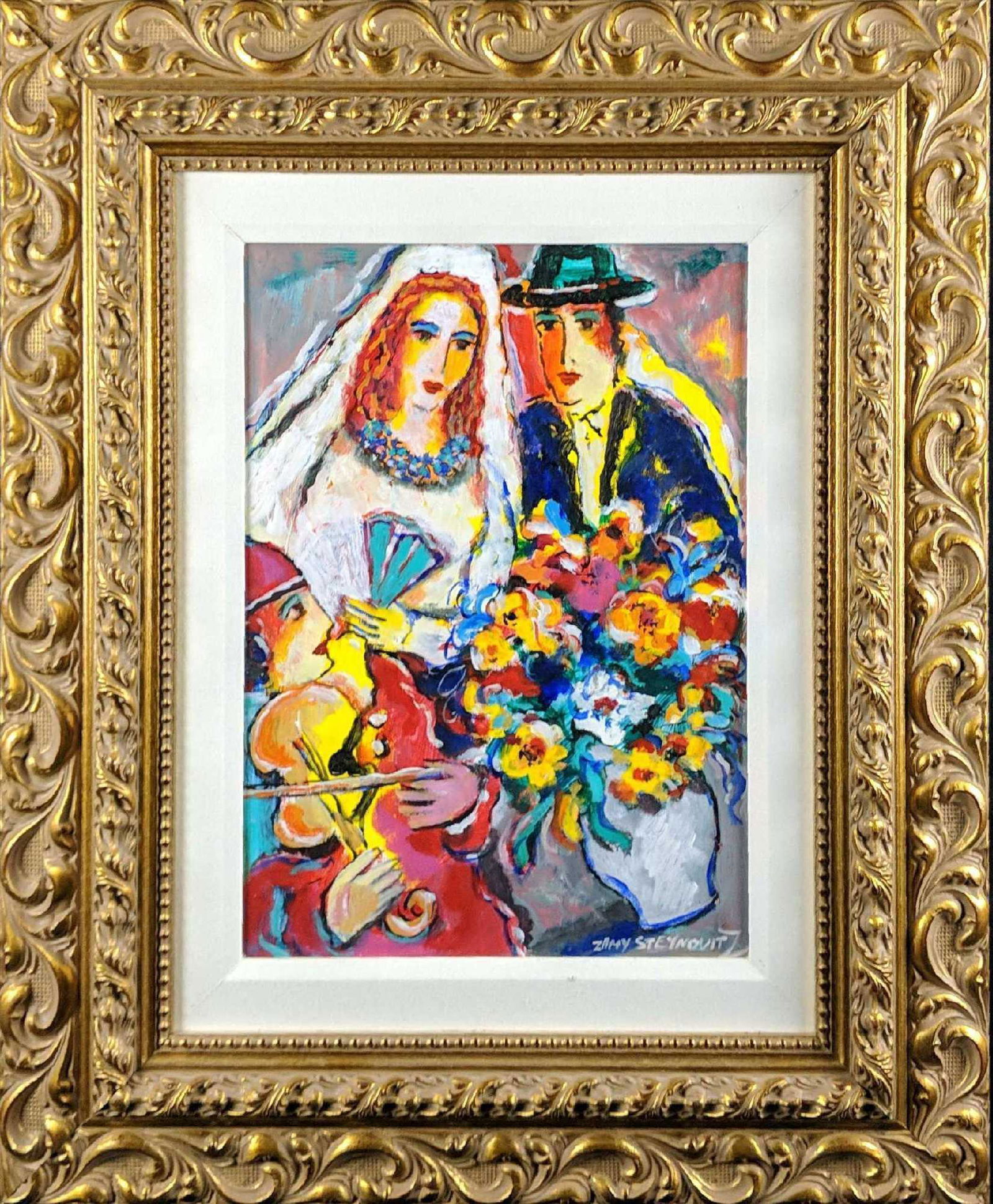 Zamy Steynovitz Oil On Canvas Wedding Music W3 (1 of 6)