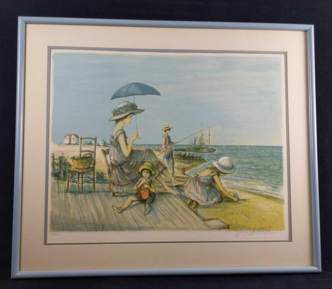 Jacques Lalande LE Litho French Girls At The Beach (1 of 6)