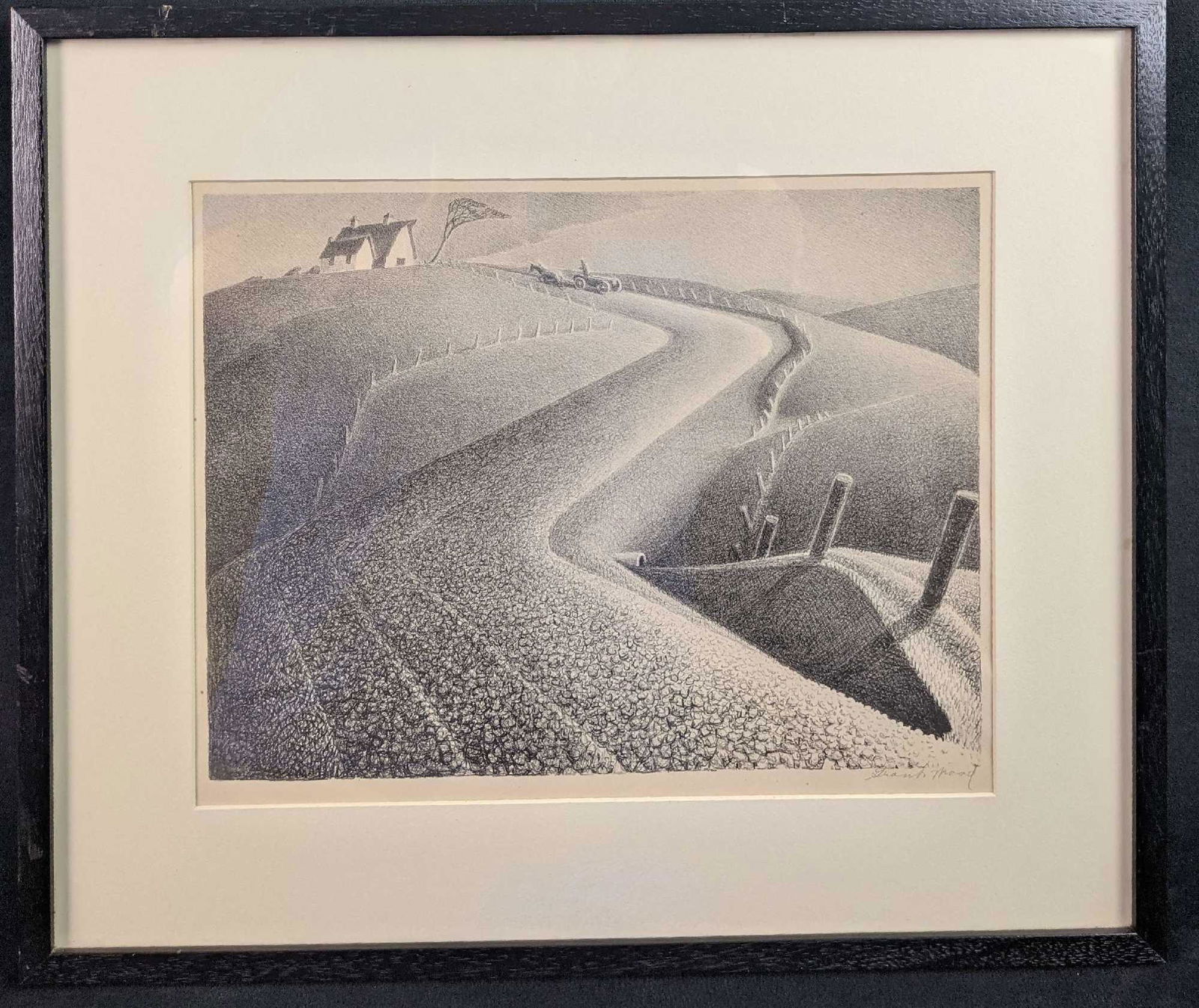 Grant Wood Signed Lithograph March American Gothic (1 of 5)