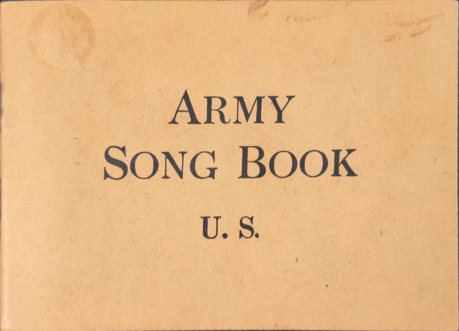 Antique 1918 WWI US. Soldier's Army Song Book: Comes with such old American songs like "The Star-Spangled Banner", "Drink To Me Only With Thine Eyes" And "Old Black Joe". Is approx 5 1/16" x 3 3/4". The book is in good, antique condition with some