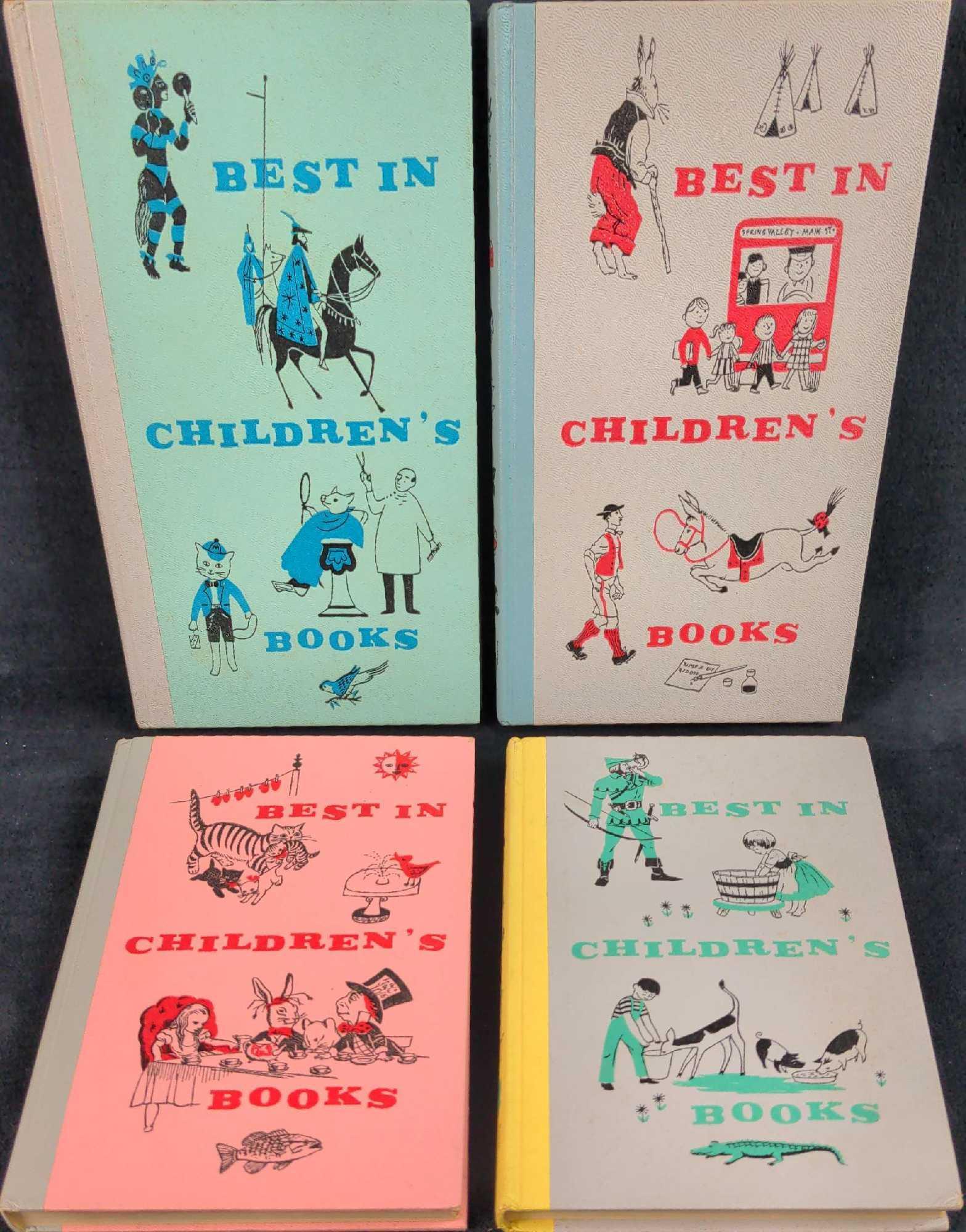 4 Best In Children's Books Andy Warhol Brer Rabbit: This lot includes four hardcovers "Best In Children's Books" which was a collection of popular children's stories. This lot includes: (1) Marco Polo, Mother Goose, Andrew Jackson Pioneer Hero, and mor