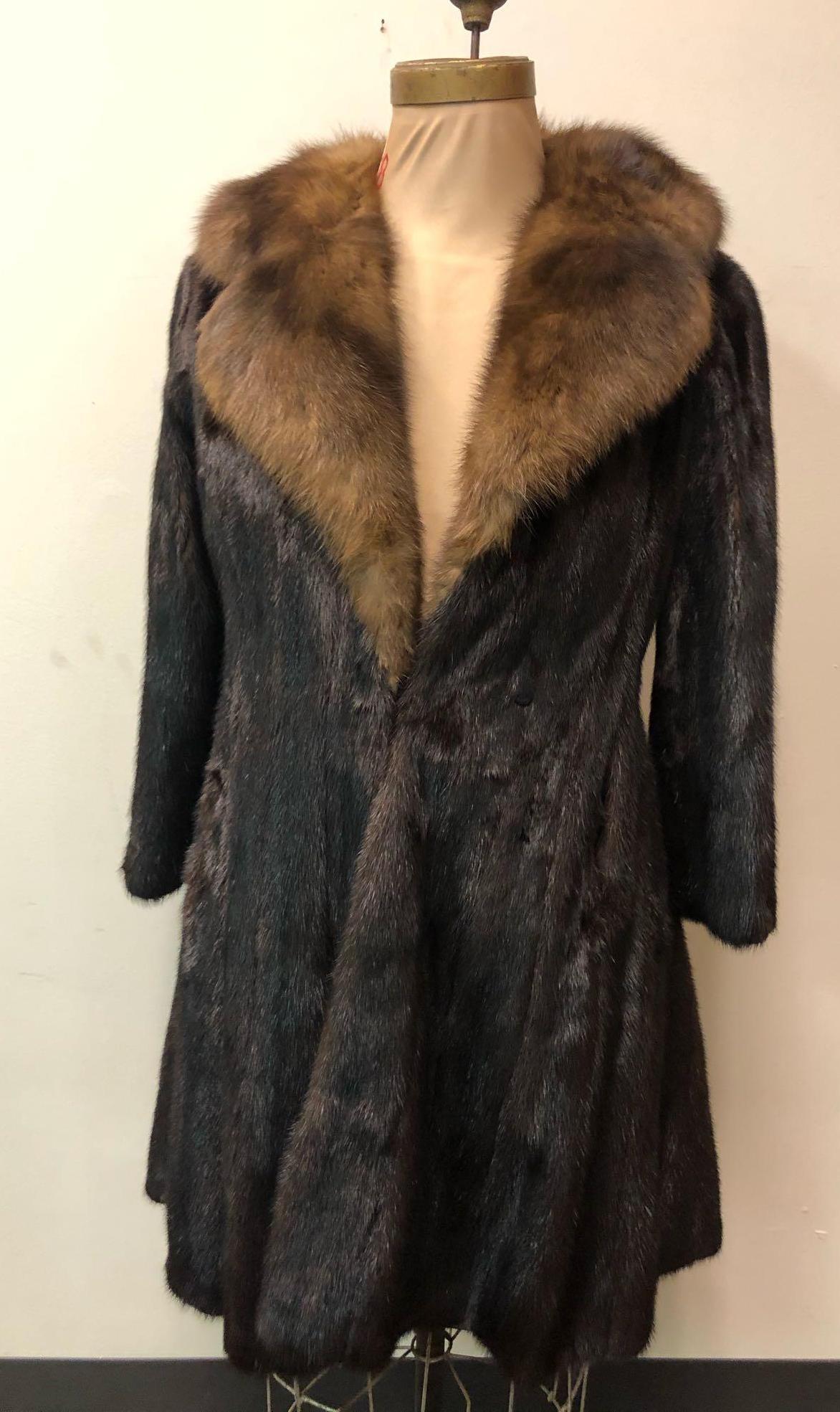Mink Fur Coat Sterling Mink Collar (1 of 6)