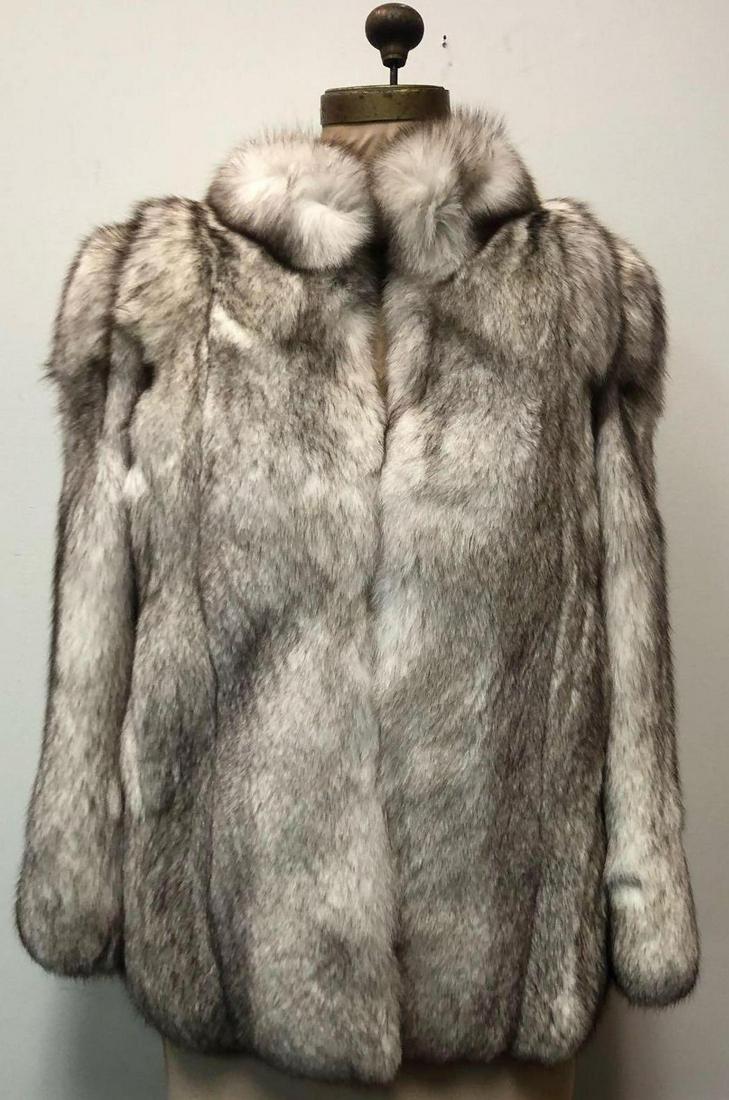 Blue Fox Jacket Fur Coat (1 of 8)