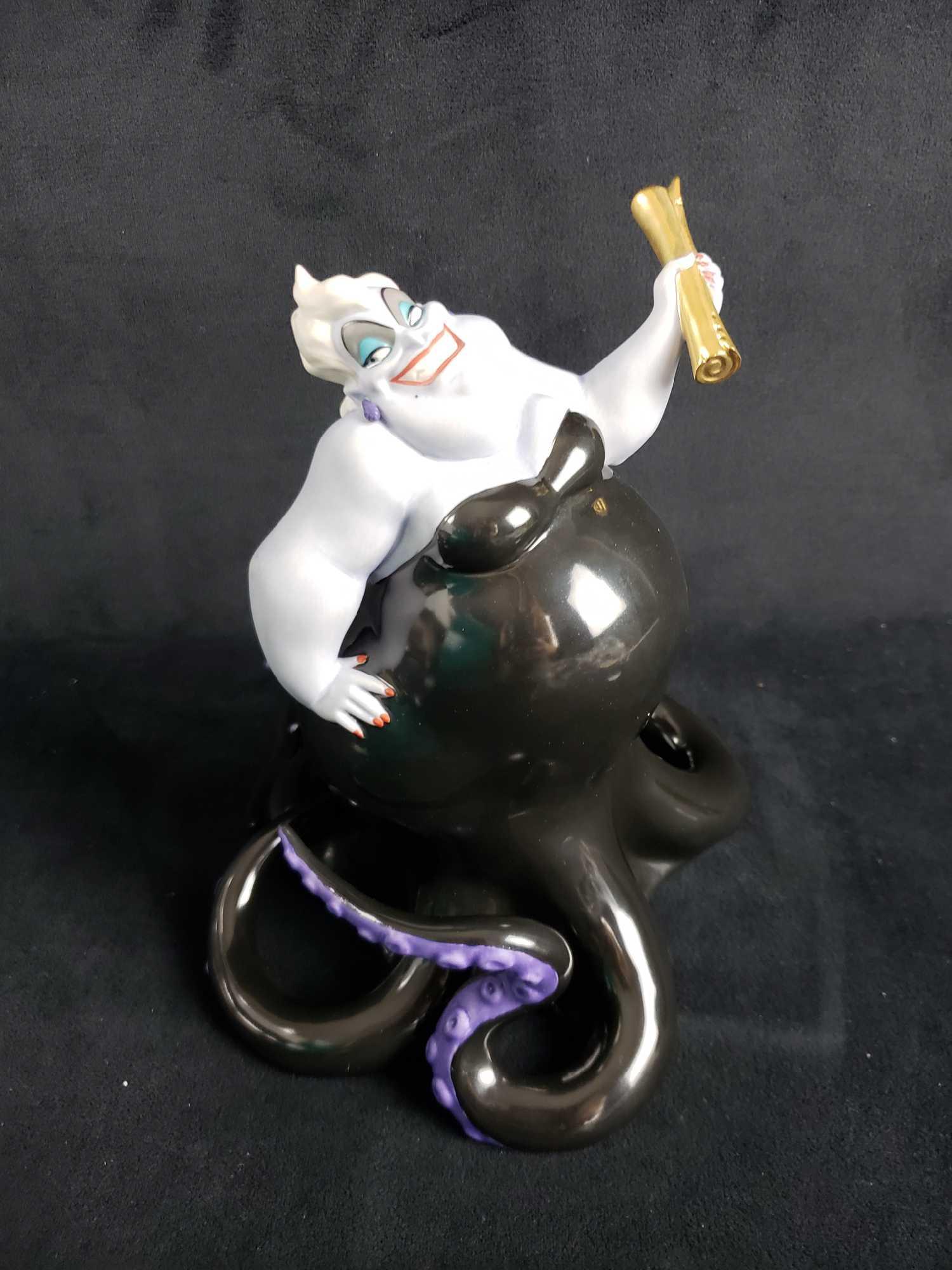 Disney Classics Collection Ursula Figurine in Box with: Disney Classics Collection Ursula Figurine in Box with COA. This figurine is in mint condition. The figurine is still in the original packaging and box and looks to have never/hardly been taken out. T