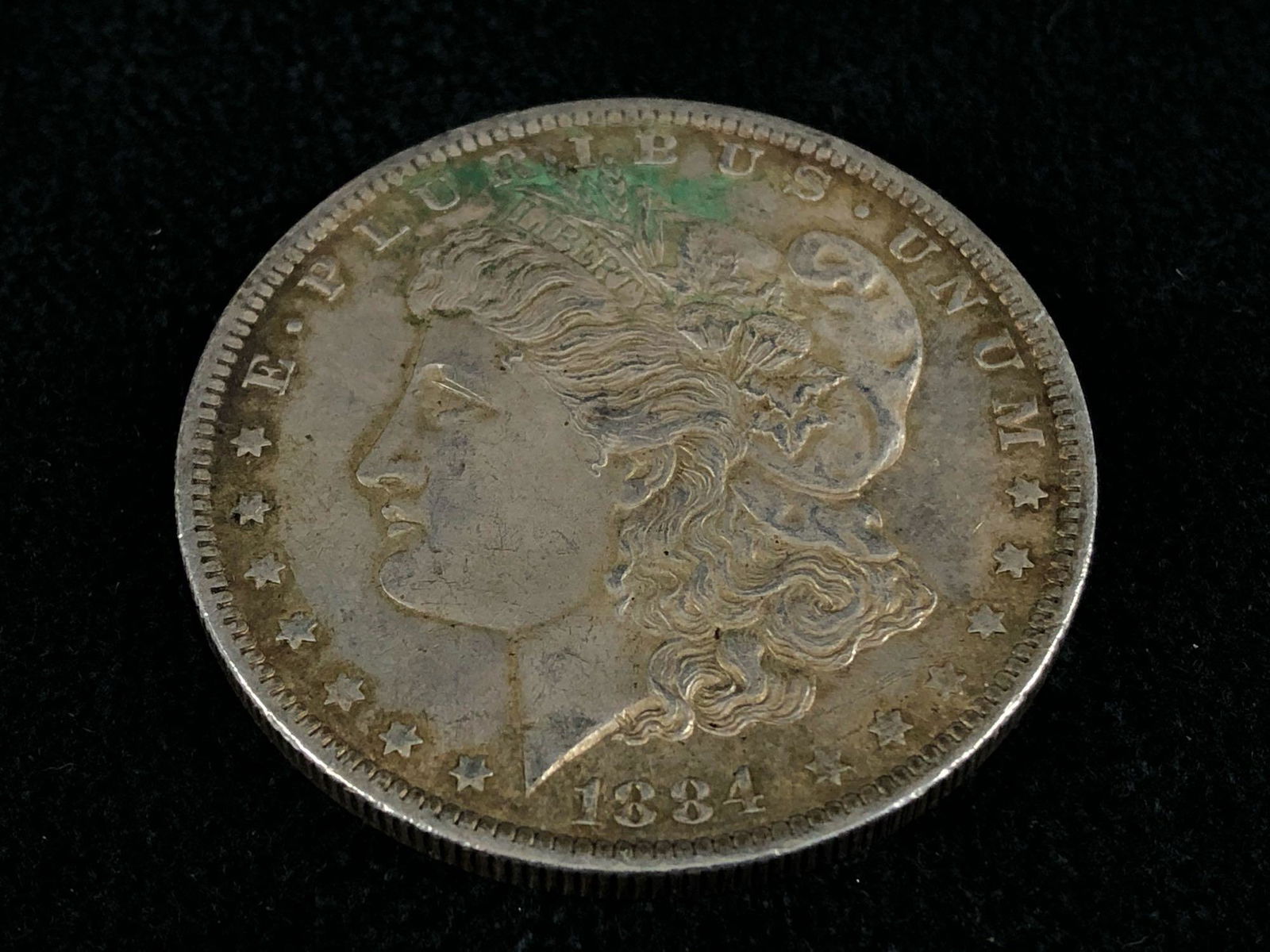 Antique US 1884 O Morgan Silver Dollar Coin (1 of 2)