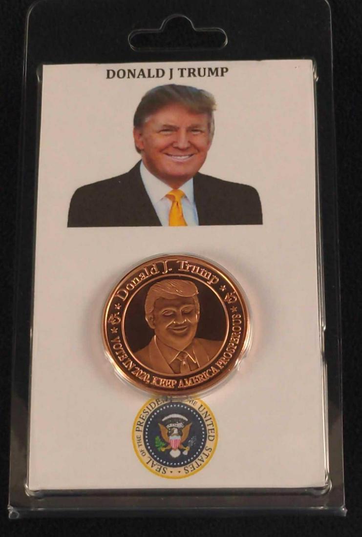 Donald J Trump 45th President Fine Copper Coin A (1 of 4)