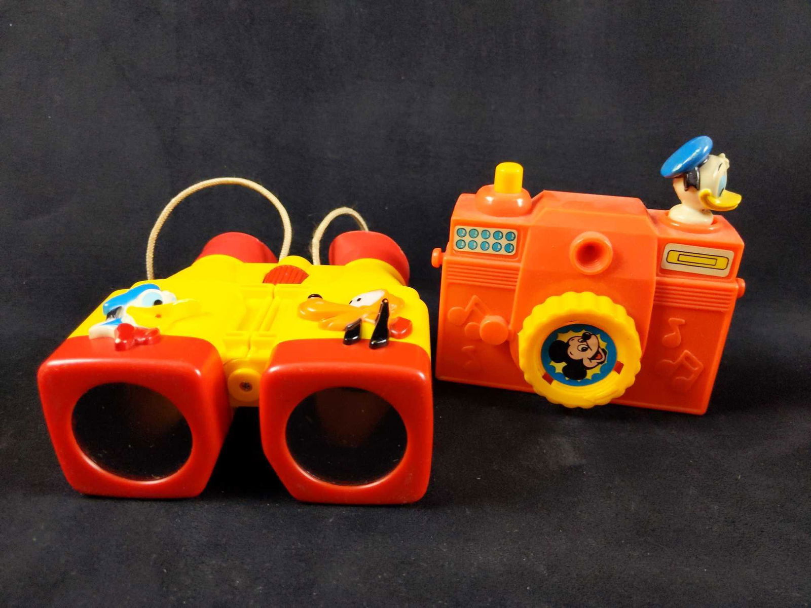 1980s Disney Toy Binoculars And Camara
