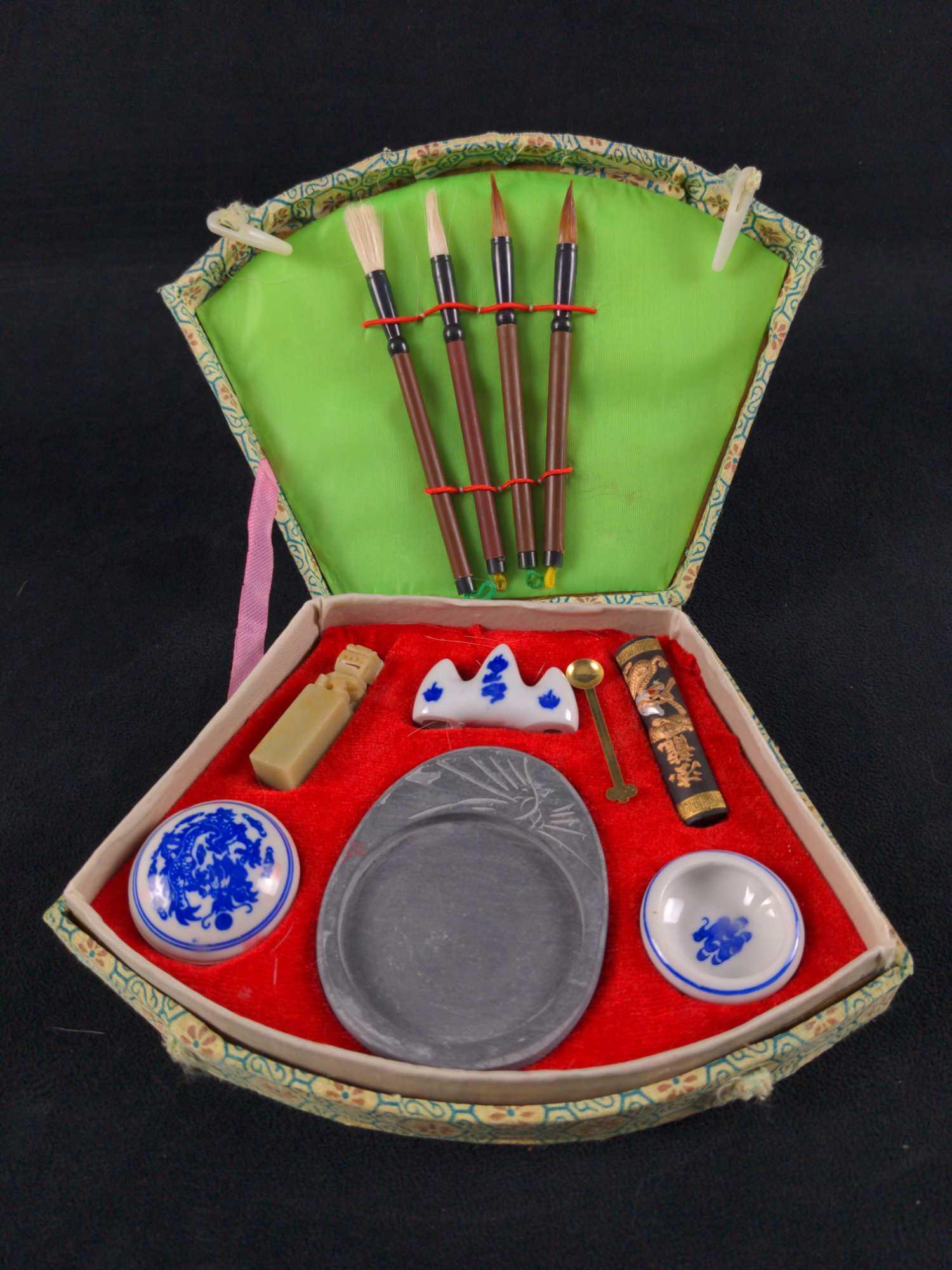 For Auction Vintage Chinese Calligraphy Art Supply Kit A 0041 On Apr 01 2021 Rapid Estate Liquidators And Auction Gallery In Fl vintage chinese calligraphy art supply kit a