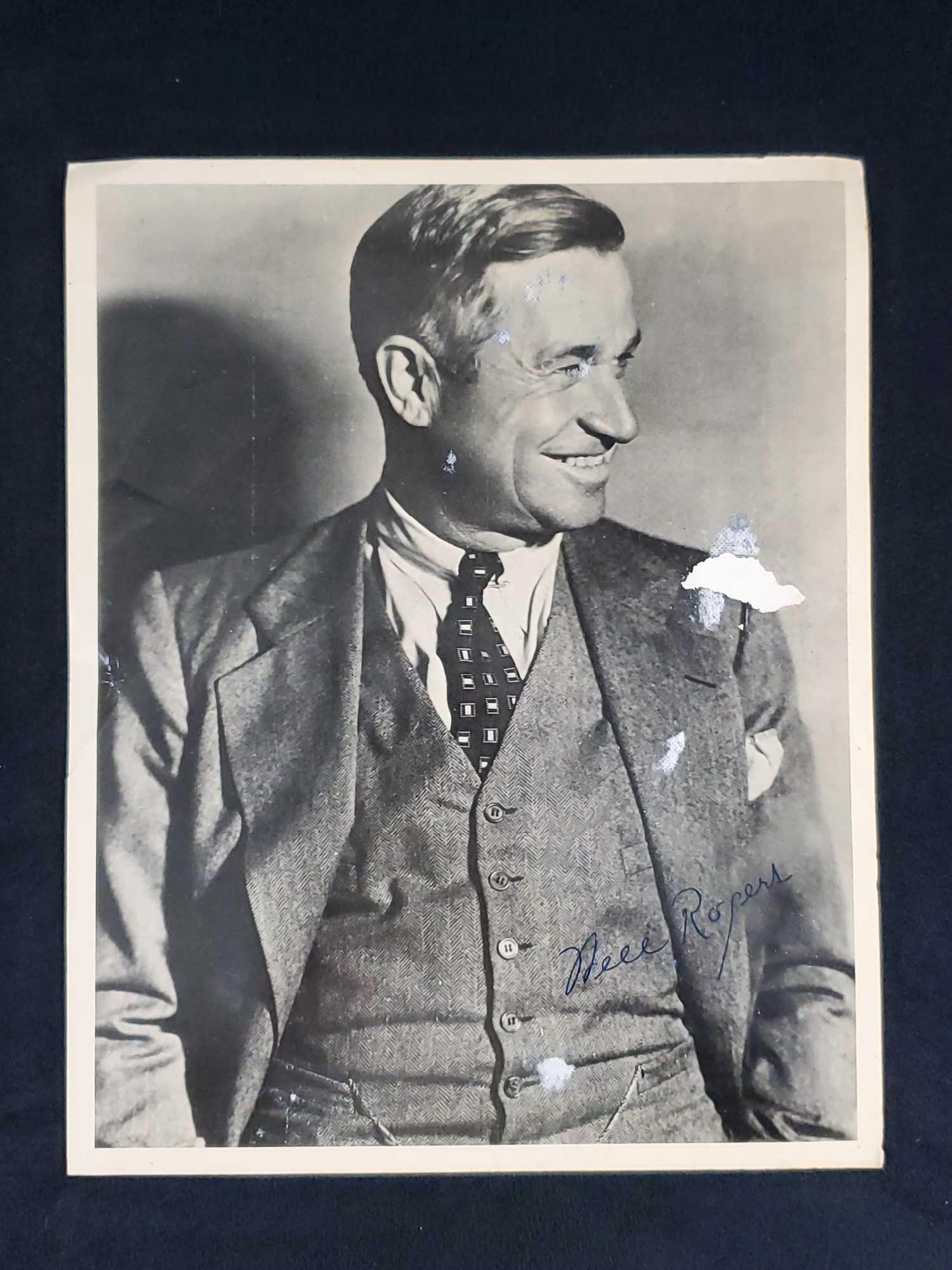 Signed Publicity Photo Of The Great Will Rogers (1 of 5)