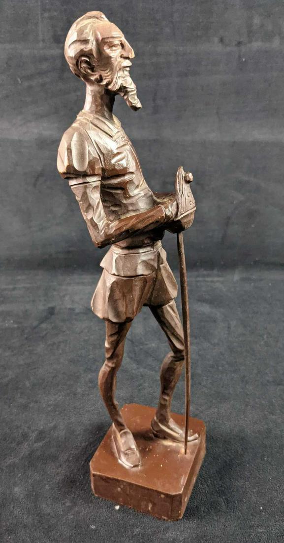 Ouro Artesania Don Quixote Dela Mancha Wood Carved (1 of 7)