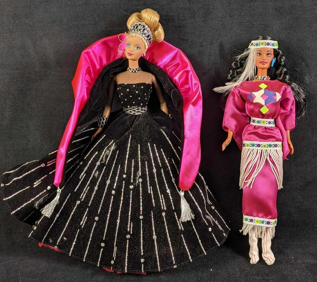Native American And 1998 Happy Holidays Barbie Doll (1 of 4)