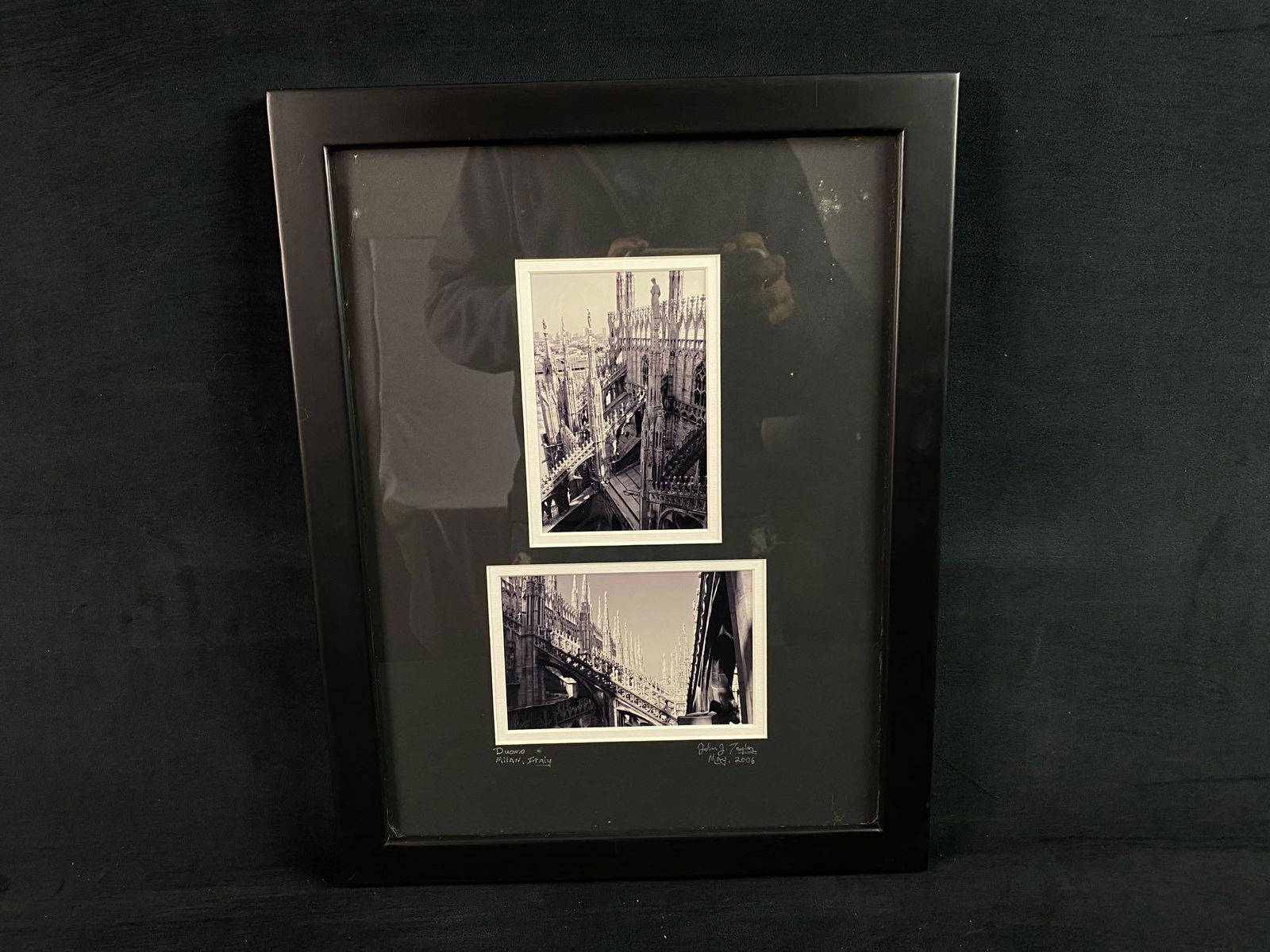 Vintage Framed 4x6 Black & White John J Taylor Signed (1 of 4)