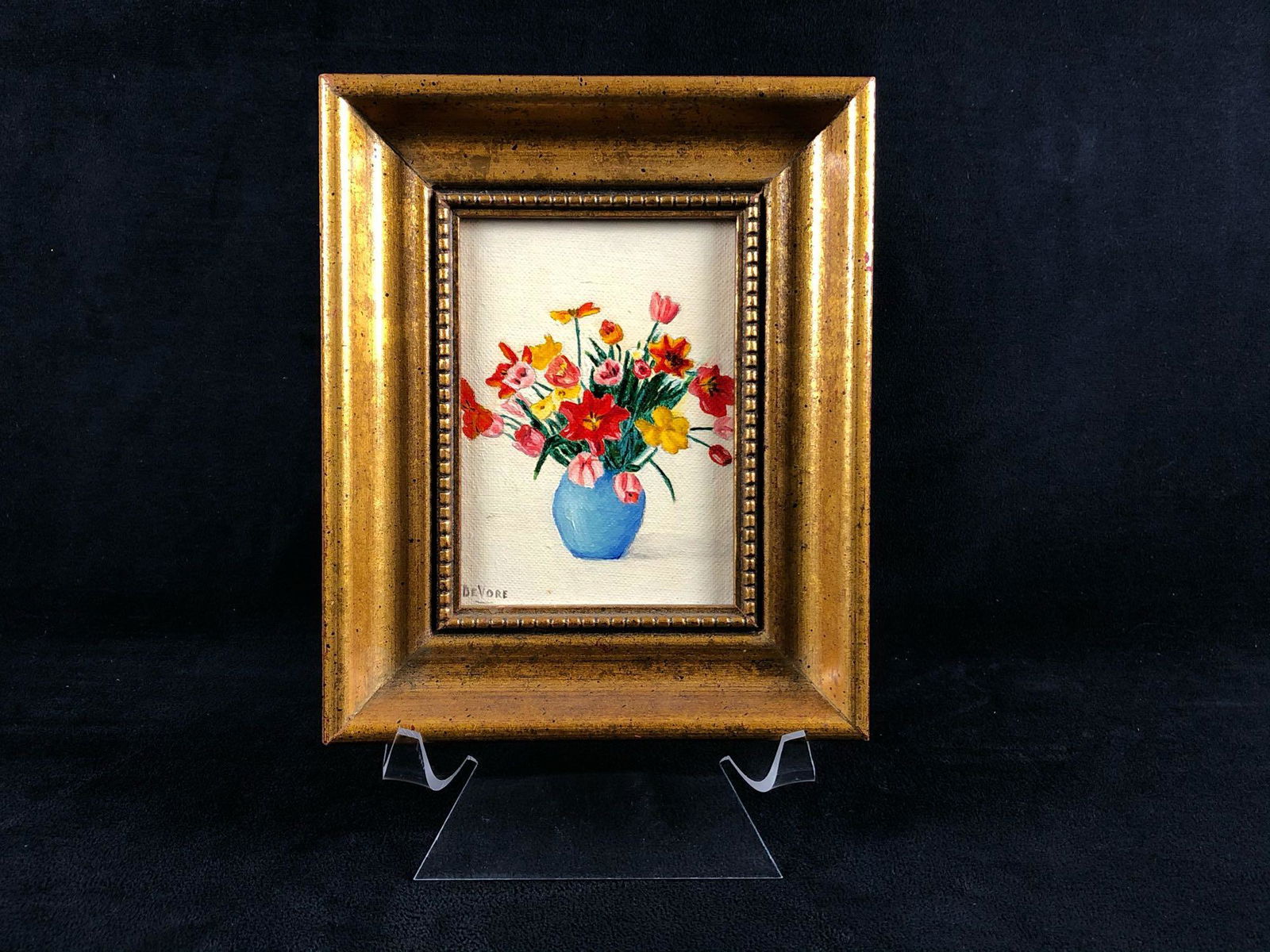 Small Vintage Original Michael DeVore Oil On Canvas (1 of 4)