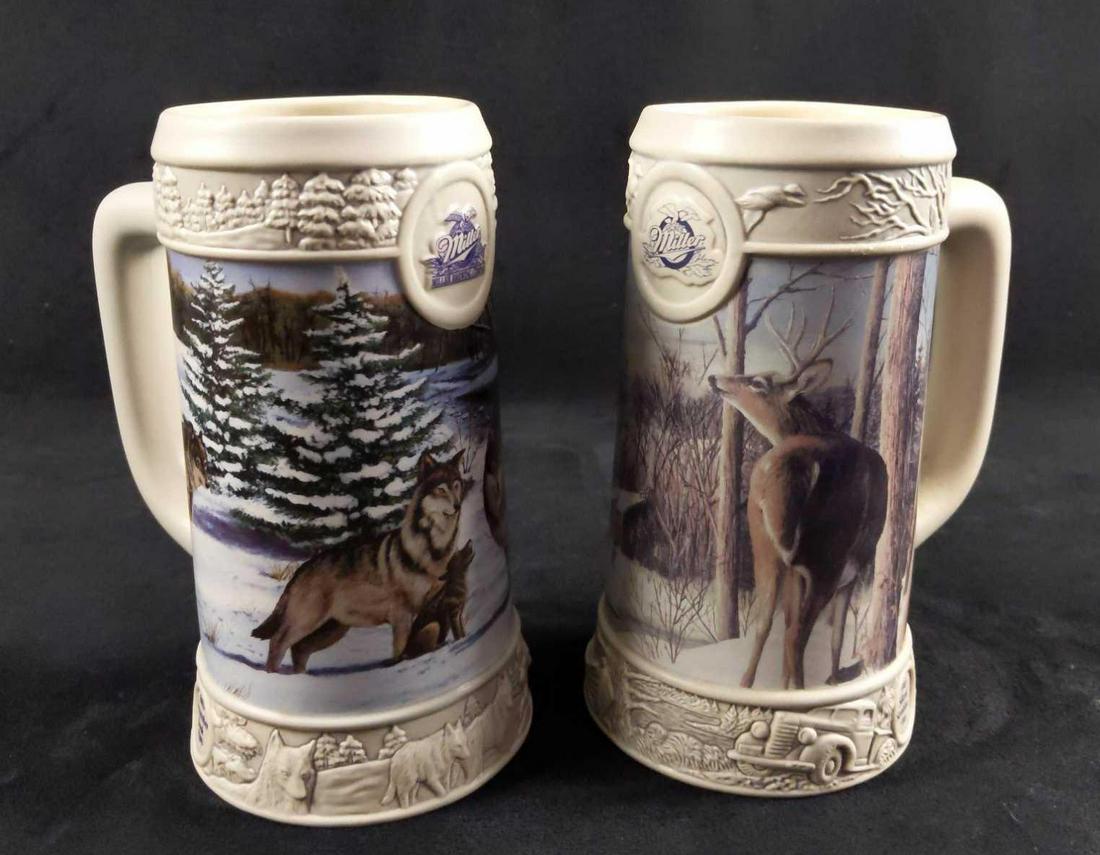 Two Miller Beer Limited Edition Christmas Steins (1 of 9)