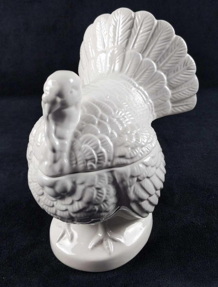 Williams Sonoma Retired Ceramic Turkey Bowl W Lid B (1 of 8)