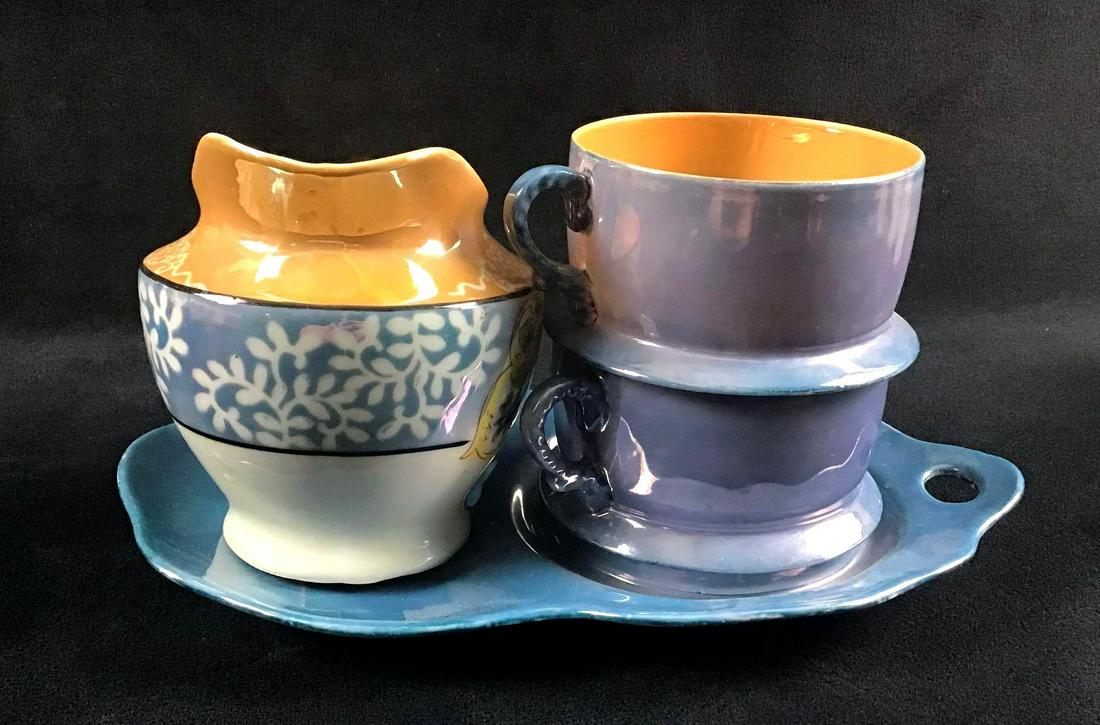 Lot of 4 Japan Made Lusterware Tea Set (1 of 10)