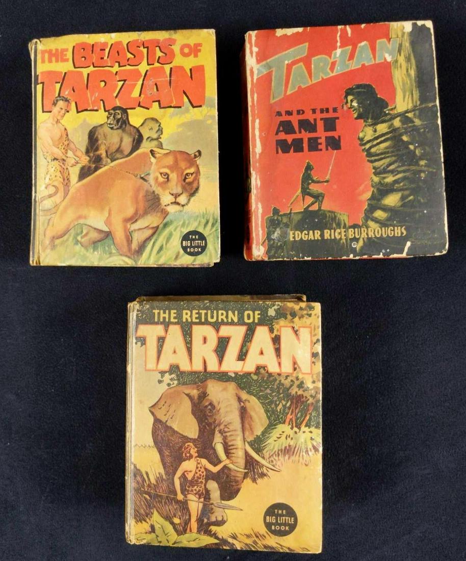 Three Edgar Rice Burroughs Tarzan Big Little Books (1 of 9)