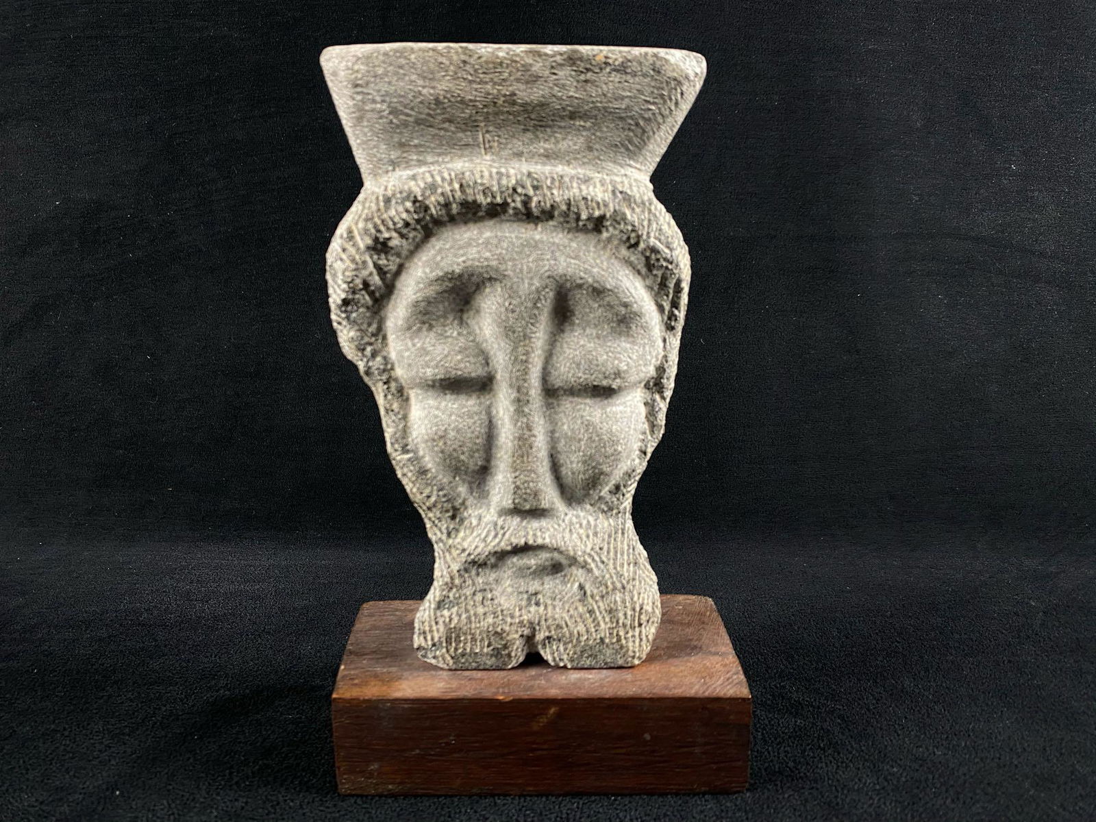 Antique Spain Relic Hand Carved Stone Christ / Jesus (1 of 9)