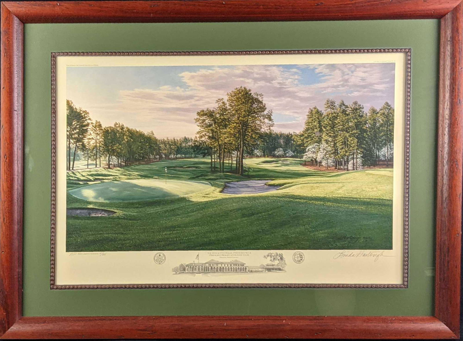 Framed Linda Hartough AP Litho Pinehurst Resort & (1 of 9)