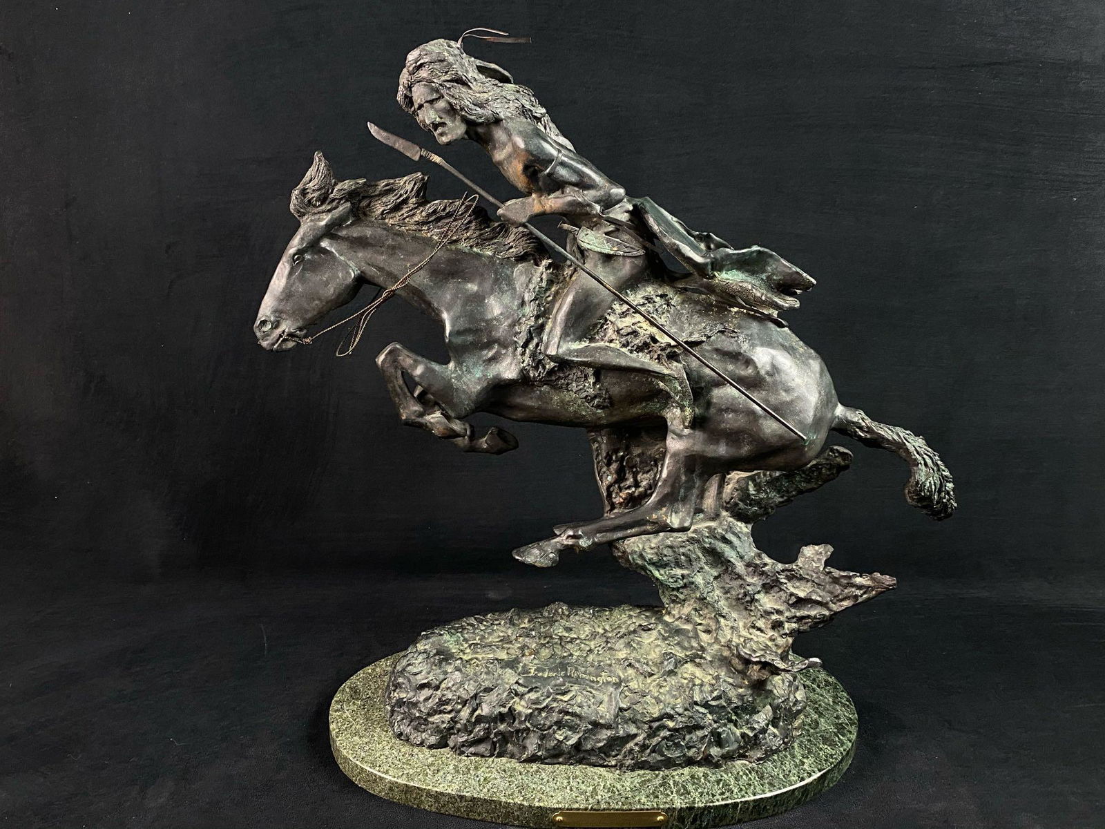 Antique Signed Frederic Remington Large " Cheyenne'" (1 of 10)