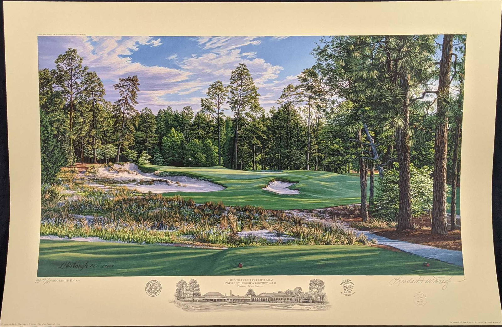Linda Hartough Artist Proof Litho Golf US Open 25th (1 of 10)