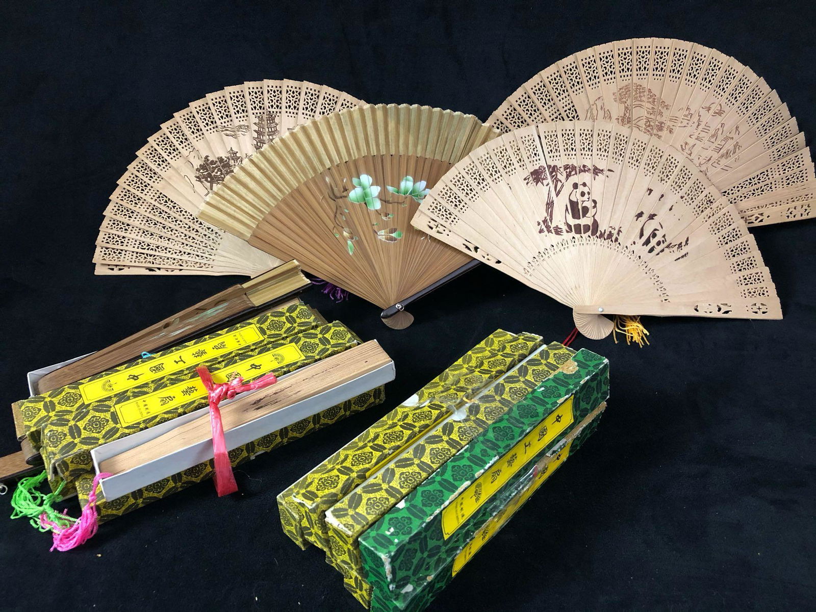 Vintage Lot Of Chinese Sandalwood Style Wooden Hand (1 of 6)