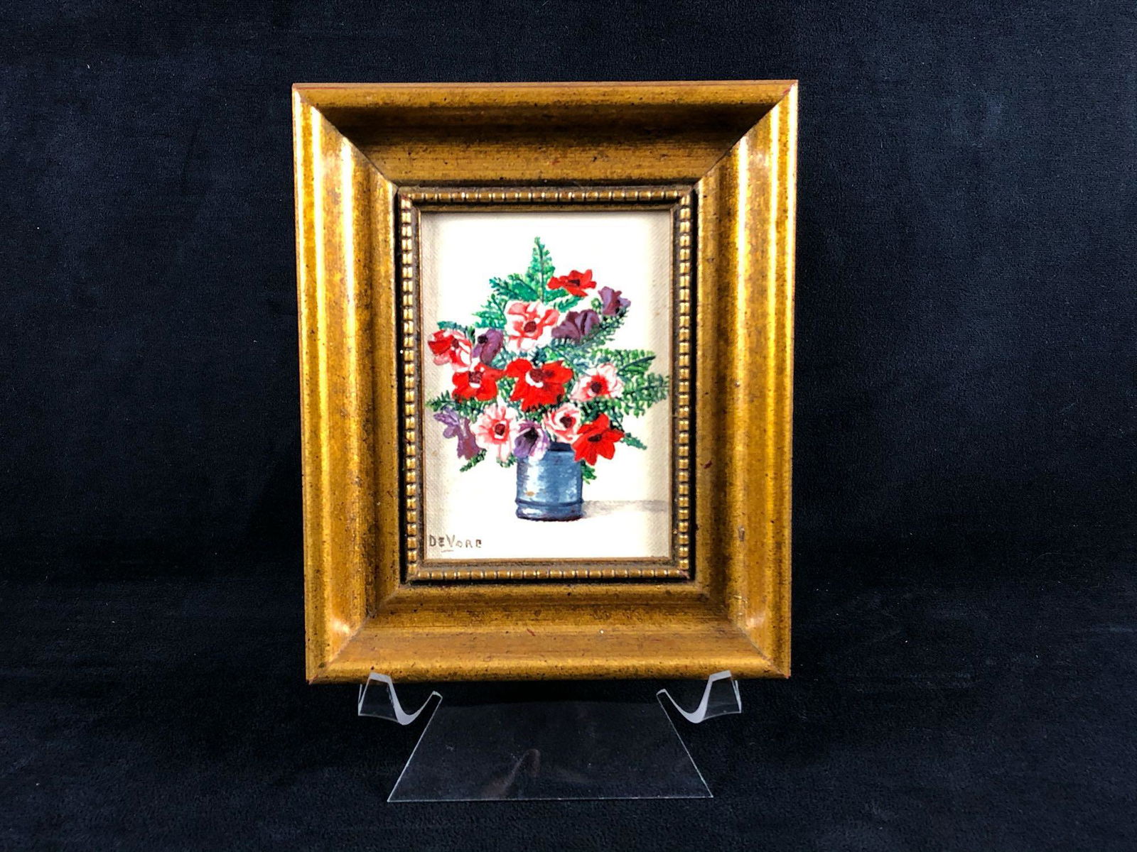 Small Vintage Original Michael DeVore Oil On Canvas (1 of 5)