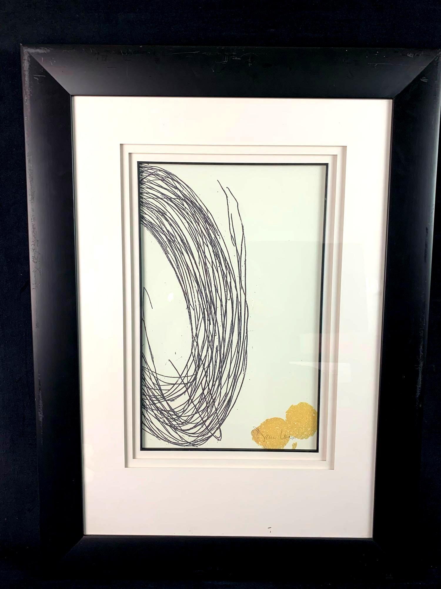 Abstract Print w/Black And Gold Accents #2 (1 of 10)