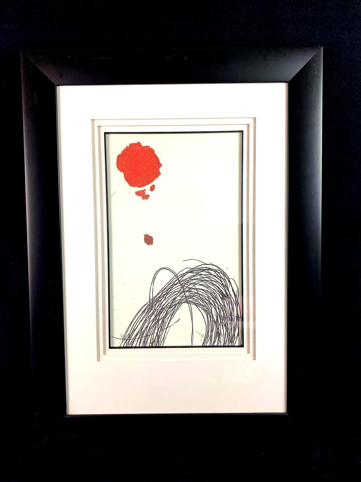 Abstract Print w/ Black and Red Accents #3 (1 of 9)