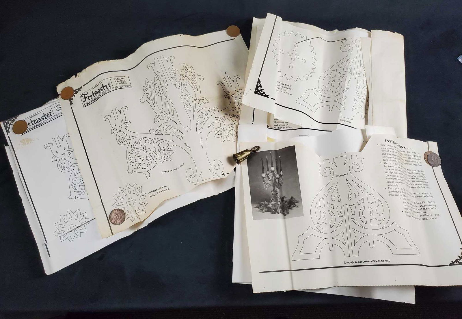 1990 Craftsman Scroll Saw Patterns Fretmaster Reidle (1 of 9)