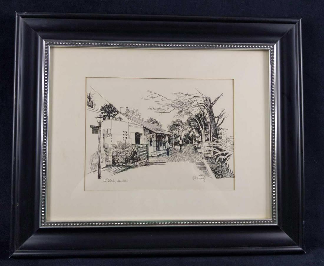 Vintage BW Robert Edward Kennedy Print San Antonio B (1 of 8)