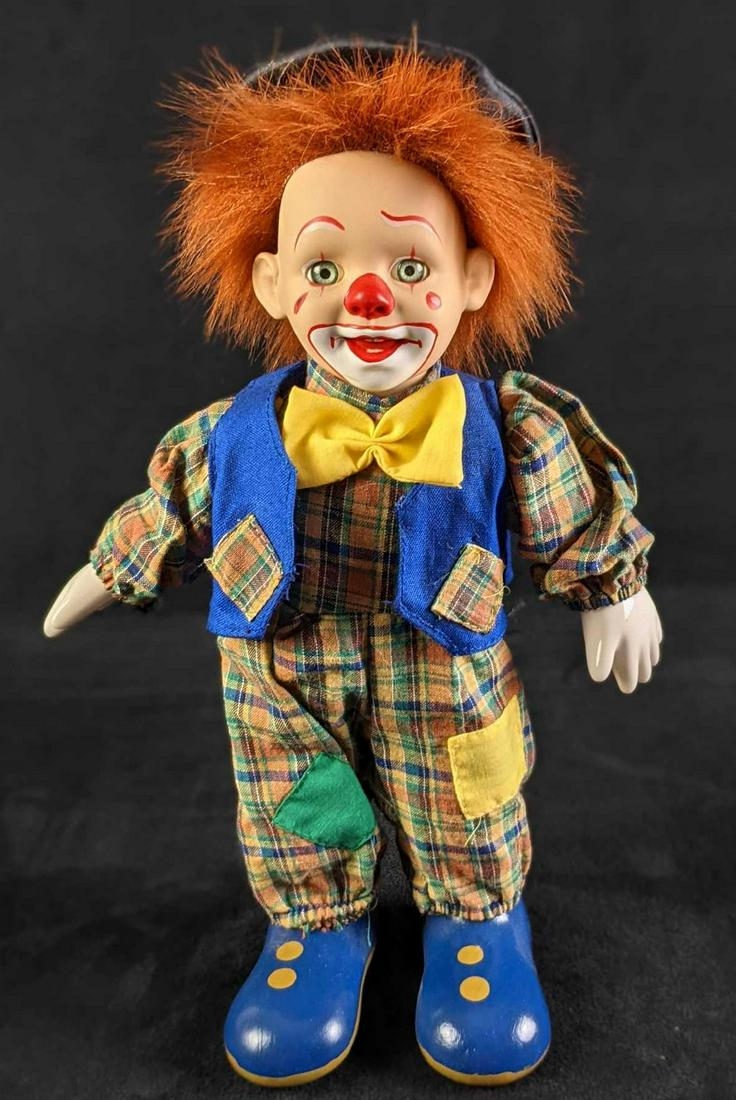 Vintage Porcelain Kid Clown Hobo Doll (1 of 8)
