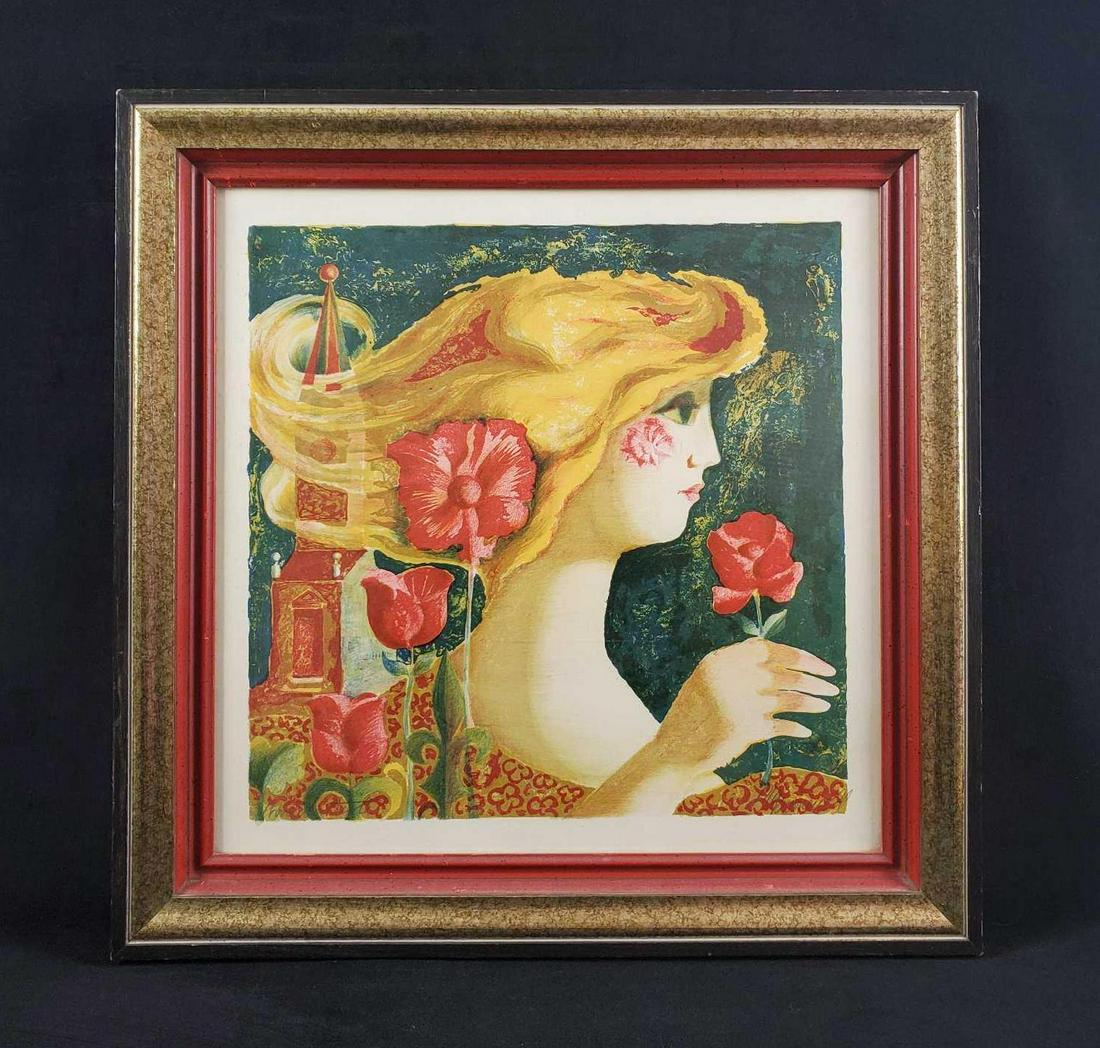 Impressionist Women and Flowers Signed Print (1 of 11)