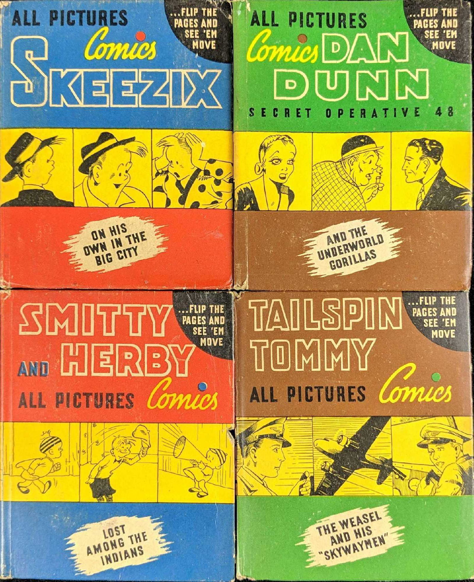 4 Vintage Big Little Books All Pictures Comics (1 of 8)