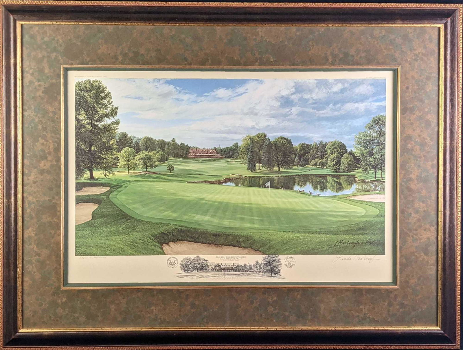 Sold Out Framed Linda Hartough LE Litho Baltusrol Golf (1 of 10)