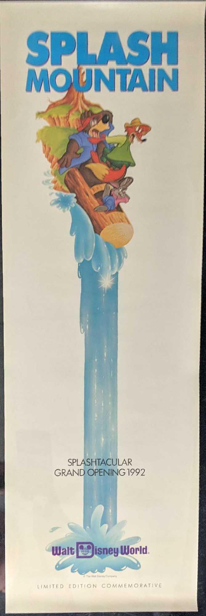 Disney World Vintage Splash Mountain Mini Poster E (1 of 2)