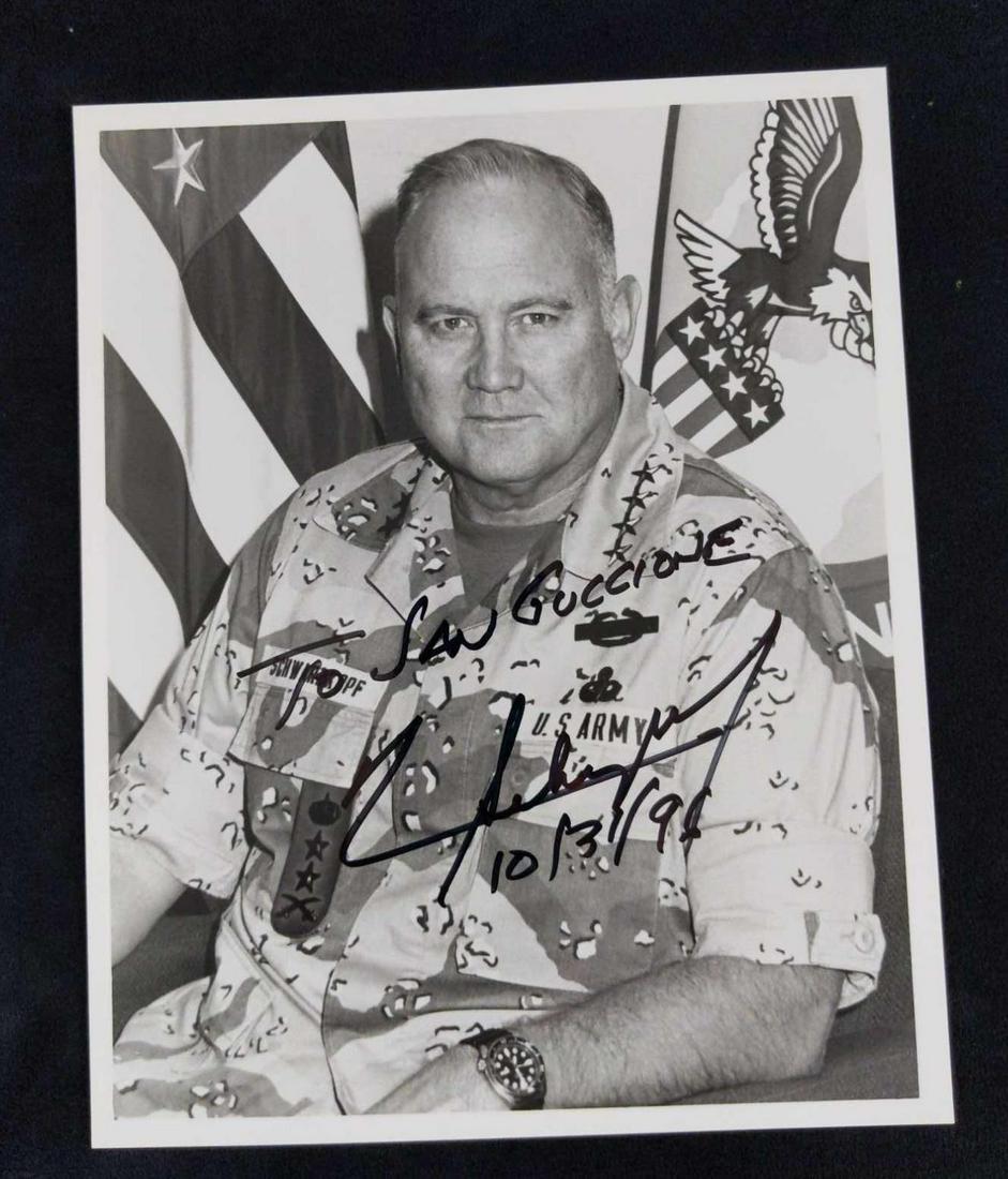 Autographed General Norman Schwarzkopf Jr Photo (1 of 2)
