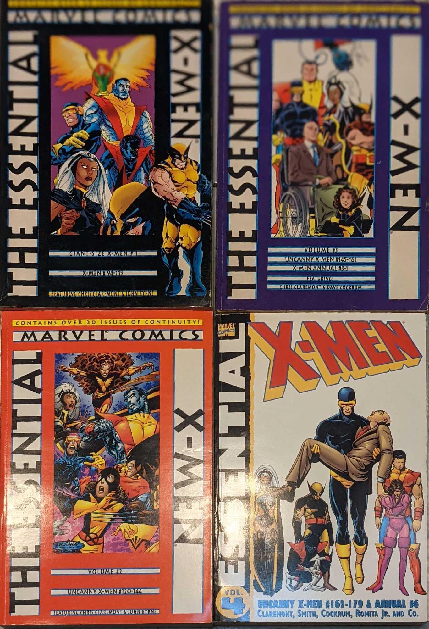 The Essential X-Men Comic Collection Lot Of Four (1 of 9)