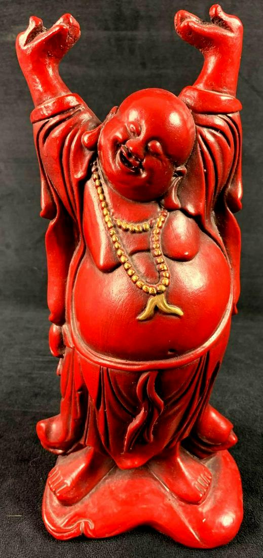Figurine Smiling Buddha Ceramic/Plaster (1 of 5)