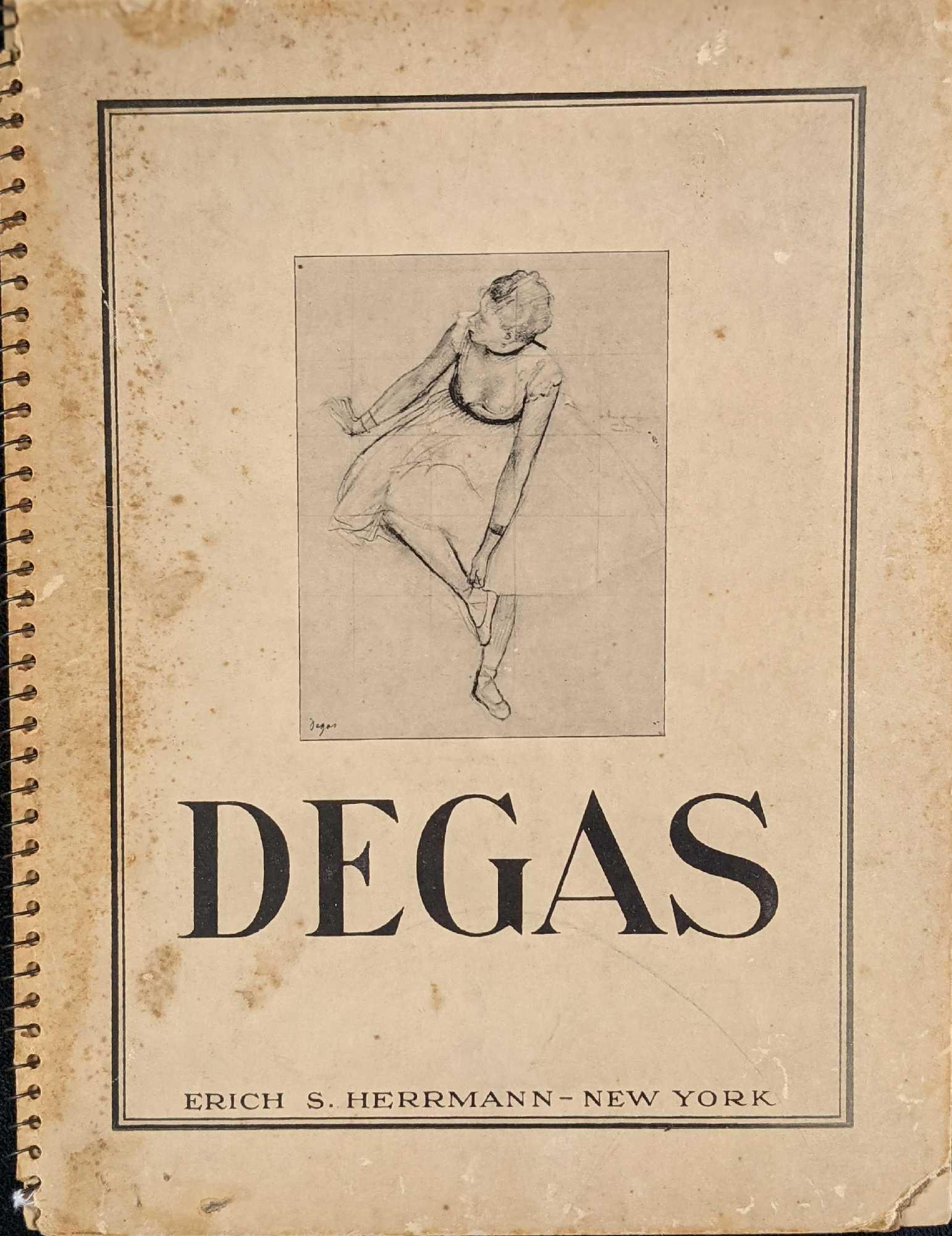 Vintage Edgar Degas 30 Drawings & Pastels Nudes Artbook (1 of 7)