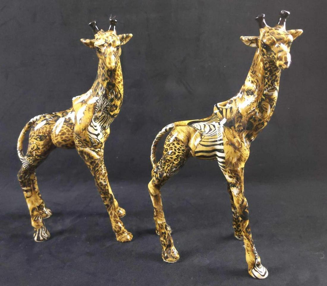 La Vie Two Giraffes Figurine Patchwork (1 of 9)
